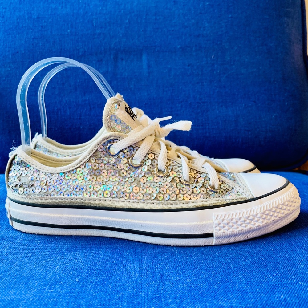Converse Rainbow Sequined Chuck Taylor Low Tops 6